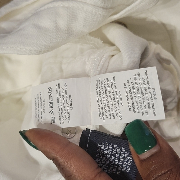 Madewell 9" Mid-Rise Skinny Jeans in Pure White size 26 - Picture 8 of 11